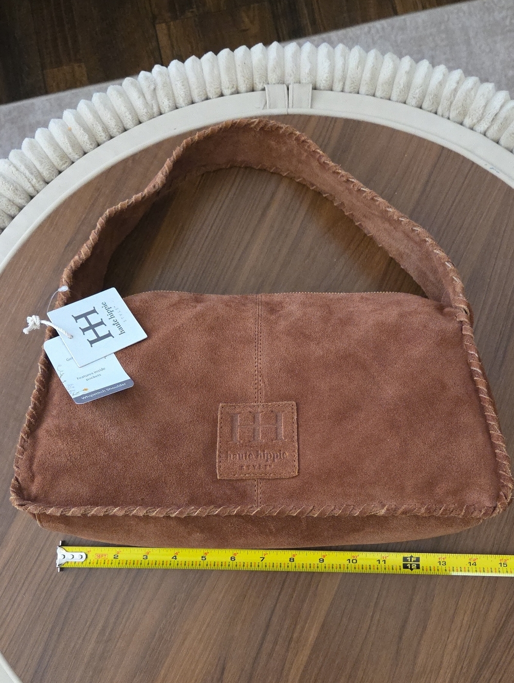 Haute Hippie Tan Suede Hand Bag - Picture 6 of 9